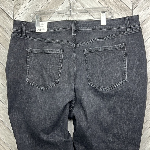 NWT Signature Fit Boyfriend Cozy Jogger Jean - Black Wash Size 20 short - Picture 7 of 16